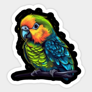 Parakeet Smiling Sticker